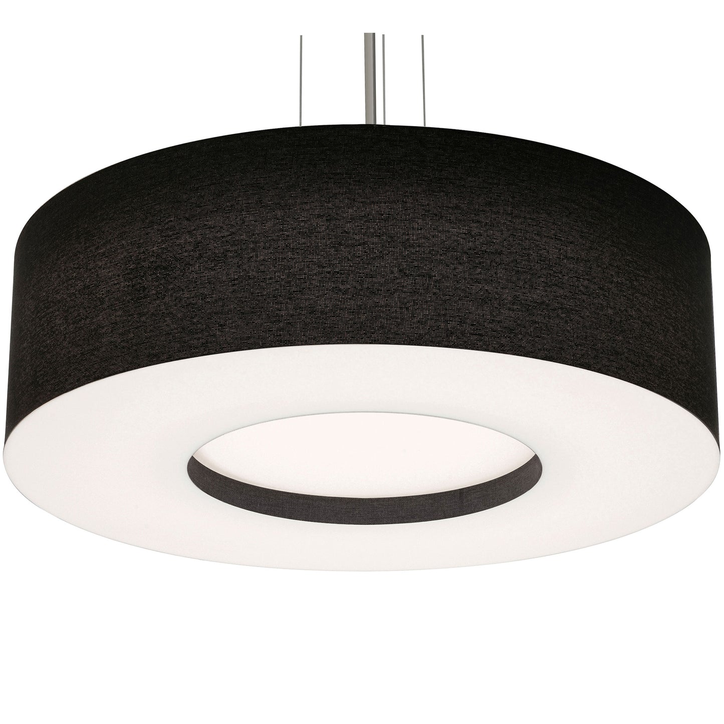 AFX Lighting MCP3044L5AJUDSN-BK 30-in 60W Montclair Pendant Light, 120V-277V, CCT Select, Black/Nickel