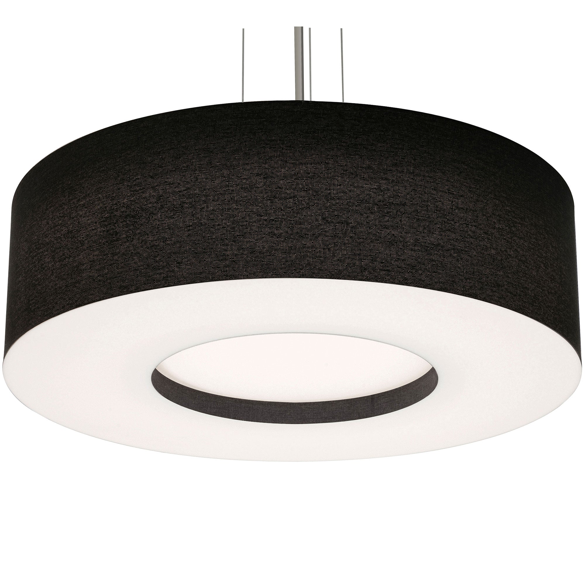 AFX Lighting MCP3044L5AJUDSN-BK 30-in 60W Montclair Pendant Light, 120V-277V, CCT Select, Black/Nickel