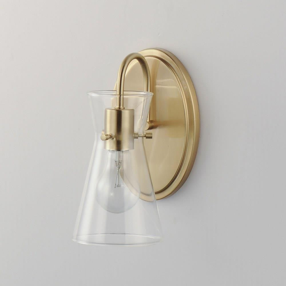 Maxim Lighting 12481CLPC Ava 1 Light Natural Aged Brass Bath Vanity Wall Light - Lifestyle View
