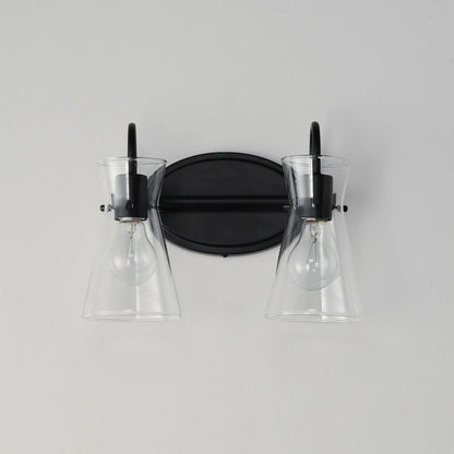 Maxim Lighting 12482CLNAB Ava 2 Light Bath Vanity Wall Light Installed View