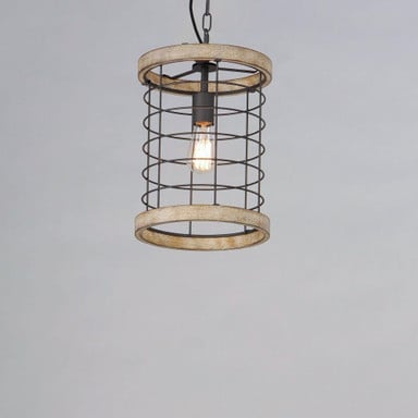 Maxim Lighting 12519DWBK Homestead 1 Light Black Pendant Ceiling Light - Side View