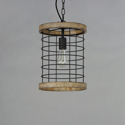 Maxim Lighting 12519DWBK Homestead 1 Light Black Pendant Ceiling Light - Close Up