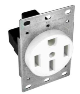 Orbit R50-4-W 3-Pole 4-Wire 125/250V Range Receptacle NEMA 14-50R, White Finish