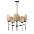 Maxim Lighting 12605NABK Maldives 5 Light Natural Black Chandelier - Full View on White Background
