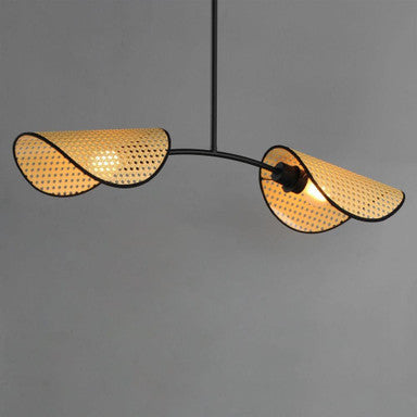 Maxim Lighting 12632NABK Bonnet 2 Light Black Linear Pendant - Alternate Angle Lit