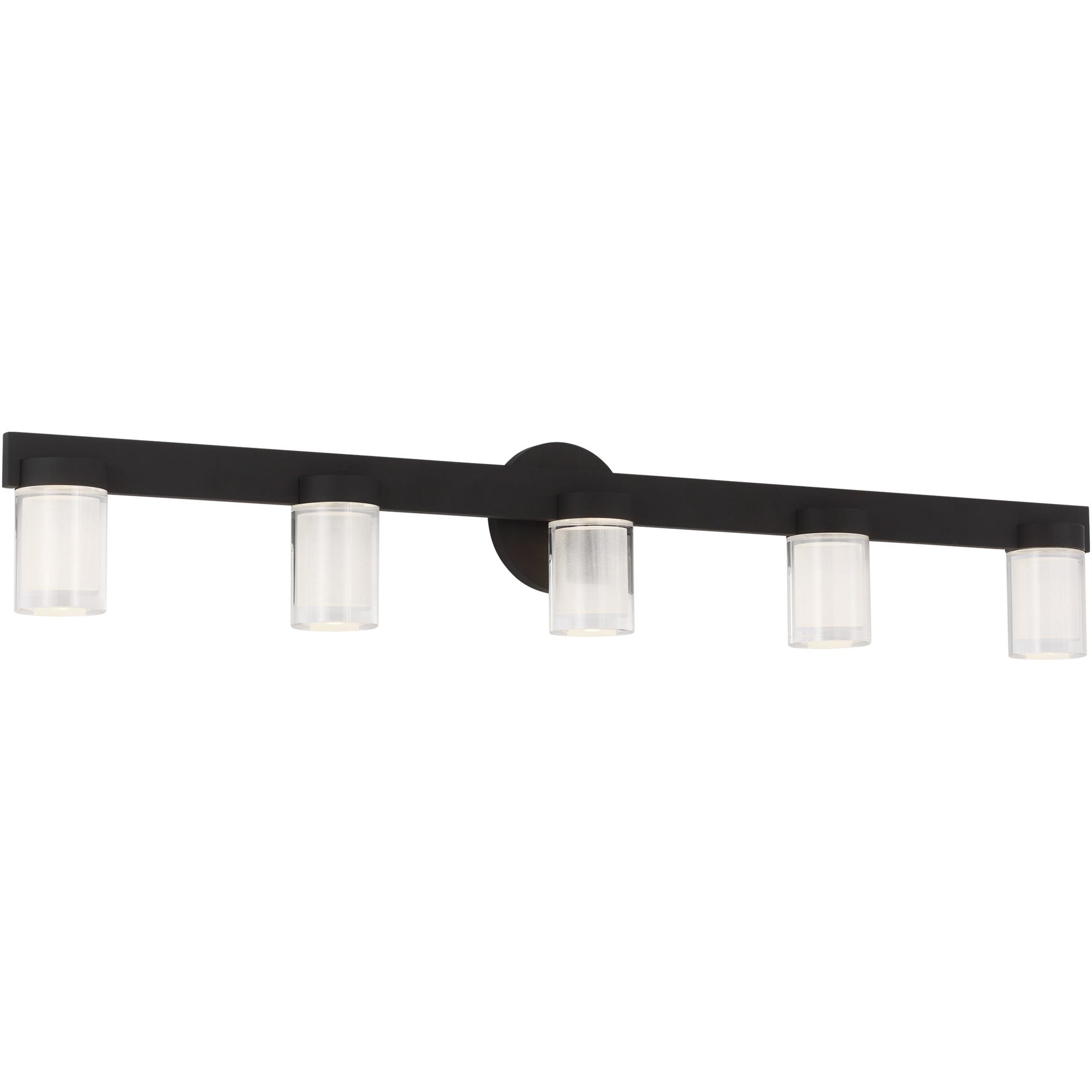 Visual Comfort Architectural KWBA27627B Kelly Wearstler Esfera 5-Light LED Bath Vanity 36" Nightshade Black 2700K