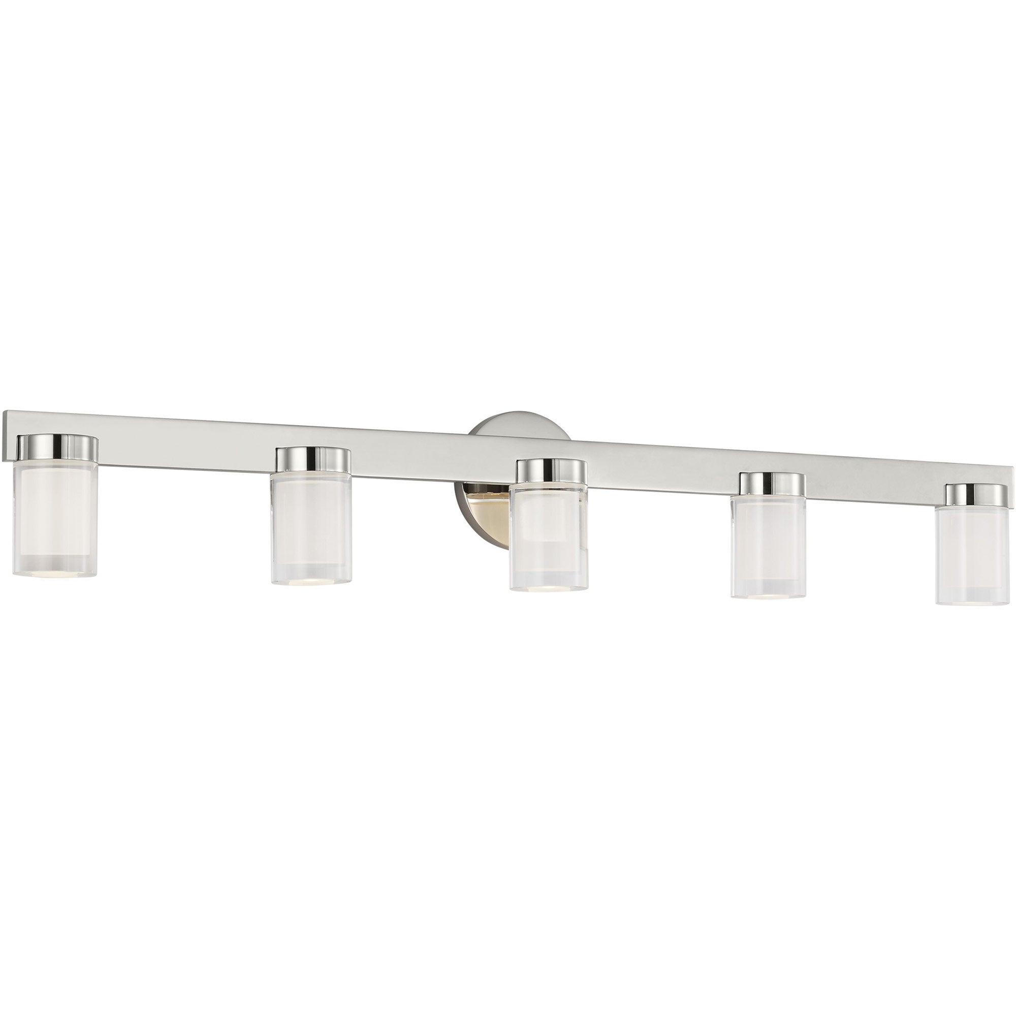 Visual Comfort Architectural KWBA27627N Kelly Wearstler Esfera 5-Light LED Bath Vanity 36" Polished Nickel 2700K