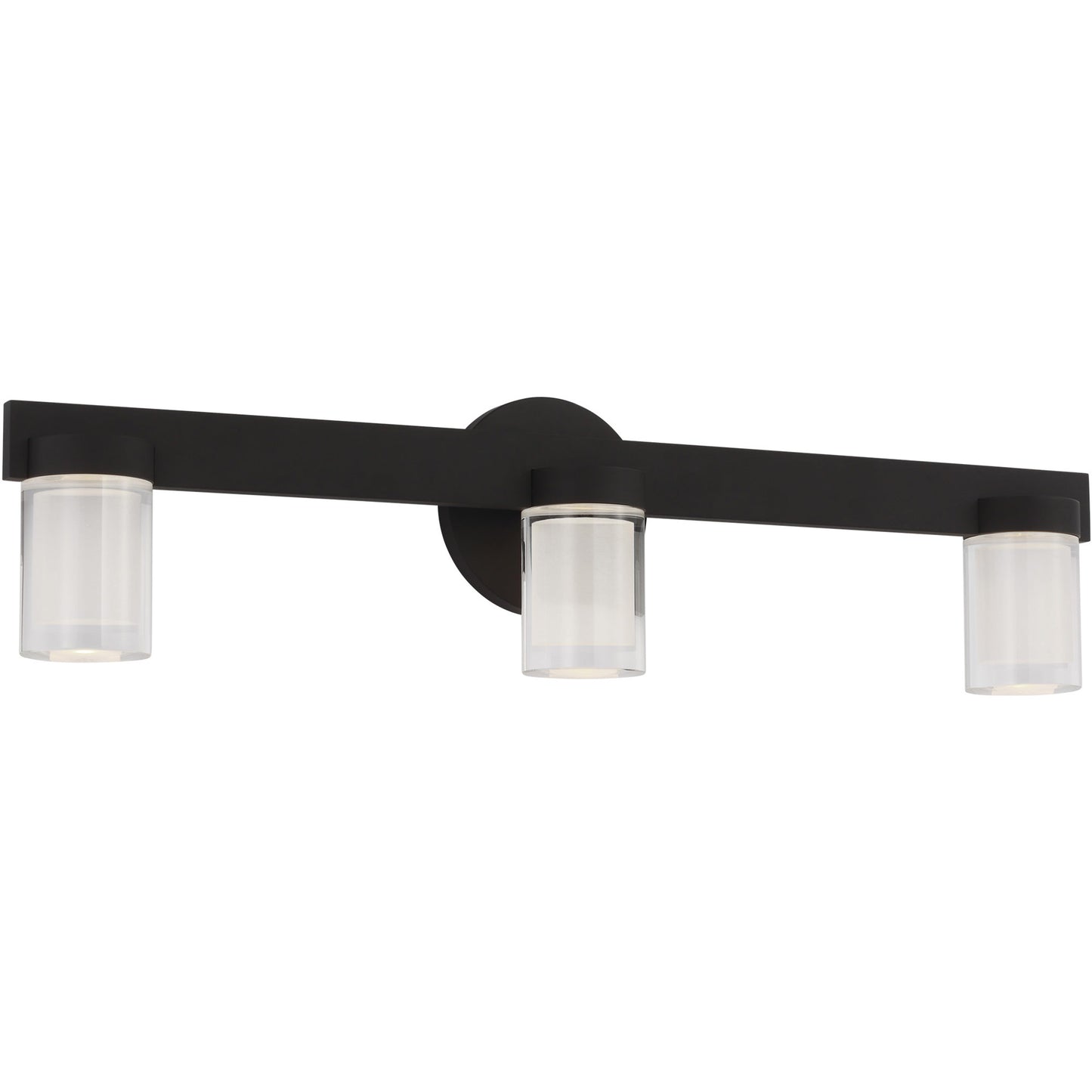 Visual Comfort Architectural KWBA27527B-277 Kelly Wearstler Esfera 3-Light 277V LED Bath Vanity 24" Nightshade Black 2700K