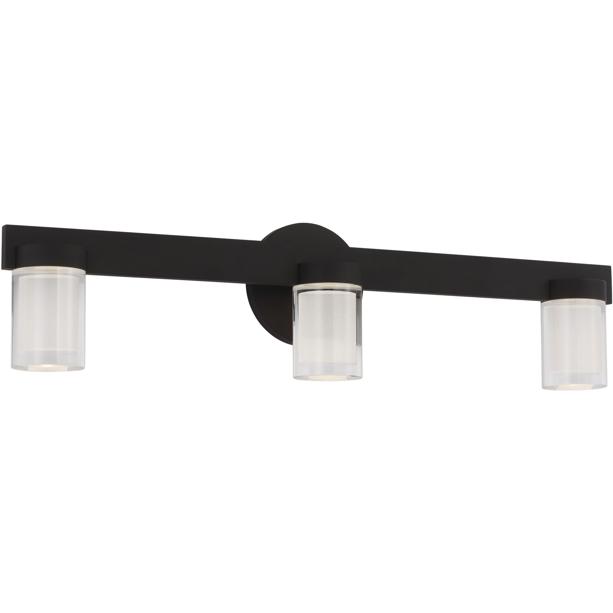 Visual Comfort Architectural KWBA27527B-277 Kelly Wearstler Esfera 3-Light 277V LED Bath Vanity 24" Nightshade Black 2700K