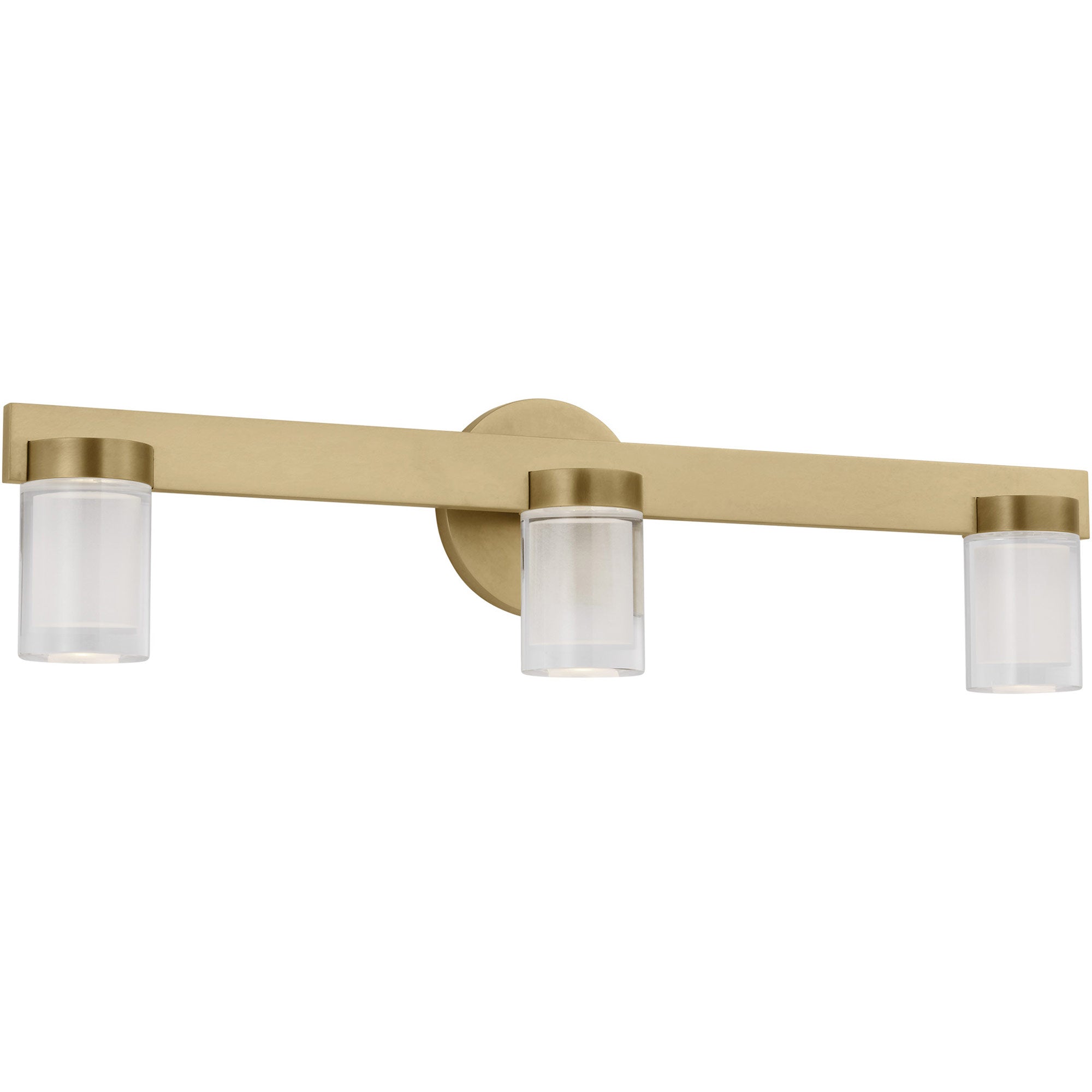 Visual Comfort Architectural KWBA27527NB-277 Kelly Wearstler Esfera 3-Light 277V LED Bath Vanity 24" Natural Brass 2700K