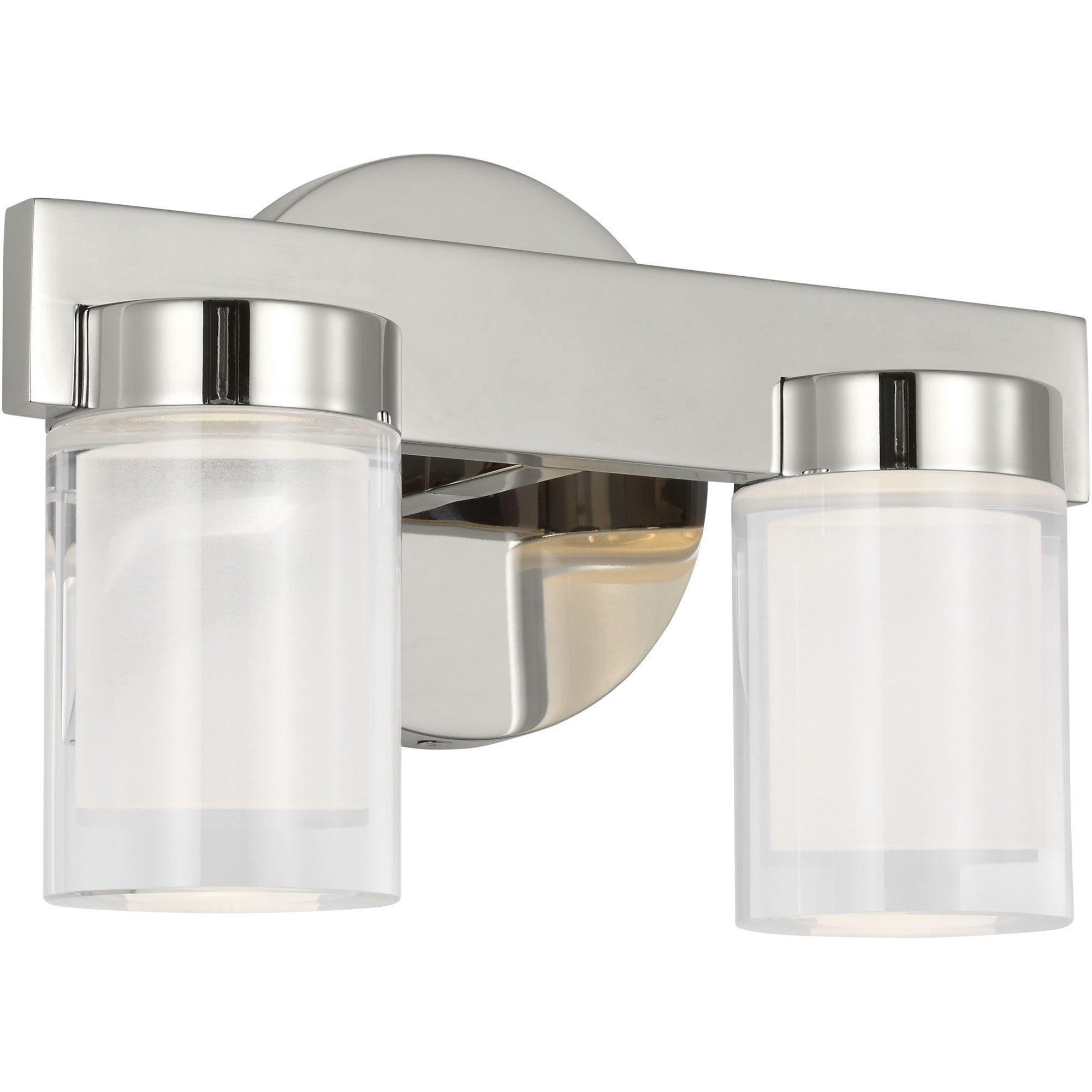 Visual Comfort Architectural KWBA20027N Esfera Small Bath - Polished Nickel - 13.9W 2700K - 1310 Lumens - Dimmable - Vertical Mount