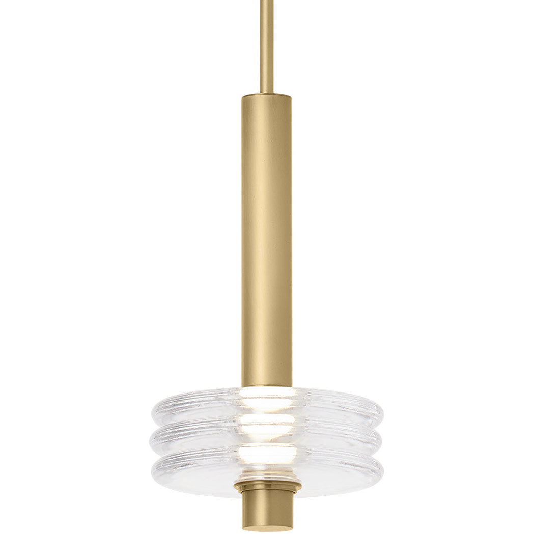 Visual Comfort Architectural KWPD21227CNB Modern Kelly Wearstler Laurel 1 Light 8 inch Natural Brass Line-Voltage Pendant Ceiling Light