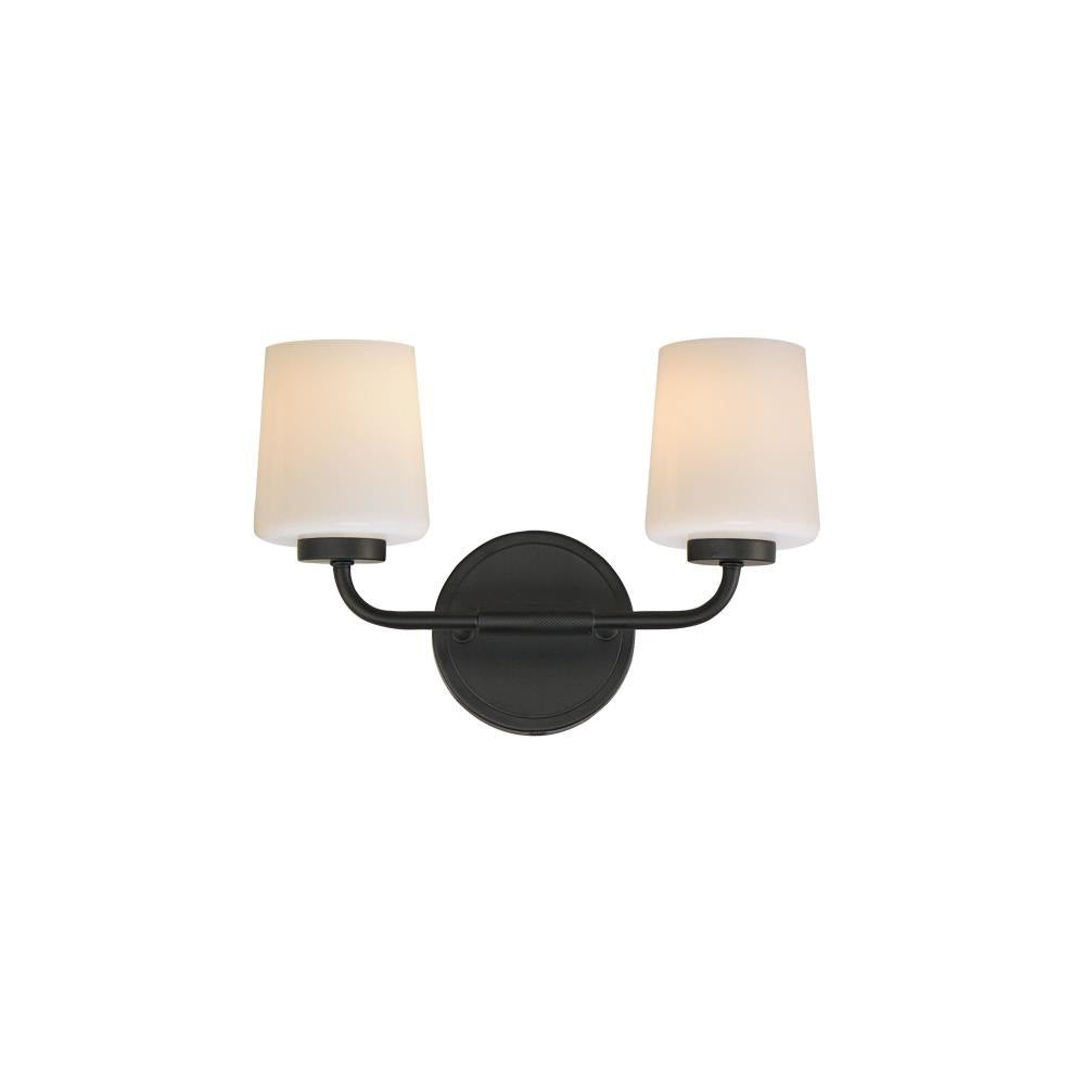 Maxim Lighting 12692WTPC Durham 2 Light 13.75 inch Polished Chrome Wall Sconce Wall Light - White product photo