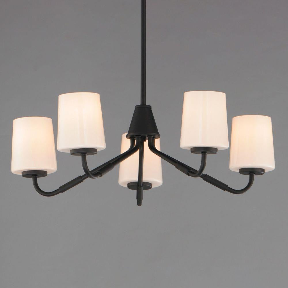 Maxim Lighting 12696WTPC Durham 5 Light Chandelier Angle View