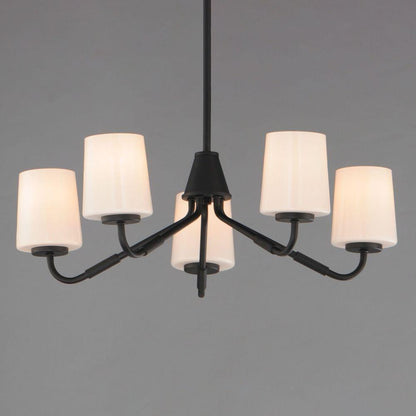 Maxim Lighting 12696WTPC Durham 5 Light Chandelier Angle View