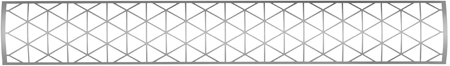 Infratech SS1D39 Dual Element Contemporary Motif Upgrade Kit For 39 Inches Heaters - Stainless Steel Color