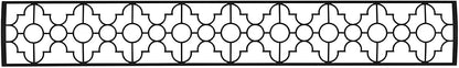 Infratech BL3D39 Dual Element Mediterranean Motif Upgrade Kit For 39 Inches Heaters - Black Color