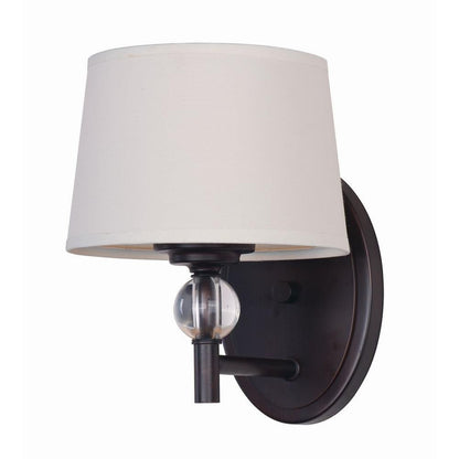 Maxim Lighting 12761WTPN Rondo 1 Light Wall Sconce in Oil Rubbed Bronze