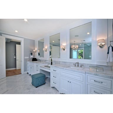 Maxim Lighting 12761WTPN Rondo Wall Sconce Installed in Bathroom