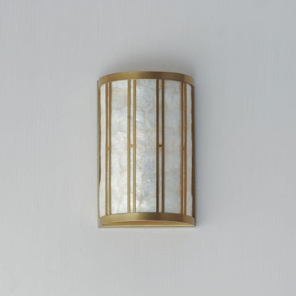 Maxim Lighting 12800CZNAB Miramar Wall Sconce Natural Aged Brass - Front View