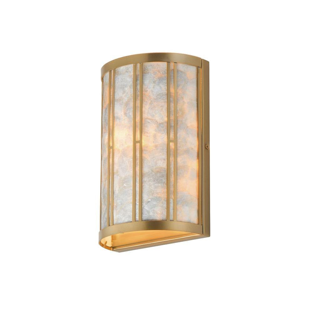Maxim Lighting 12800CZNAB Miramar 1 Light Natural Aged Brass Wall Sconce - Product View
