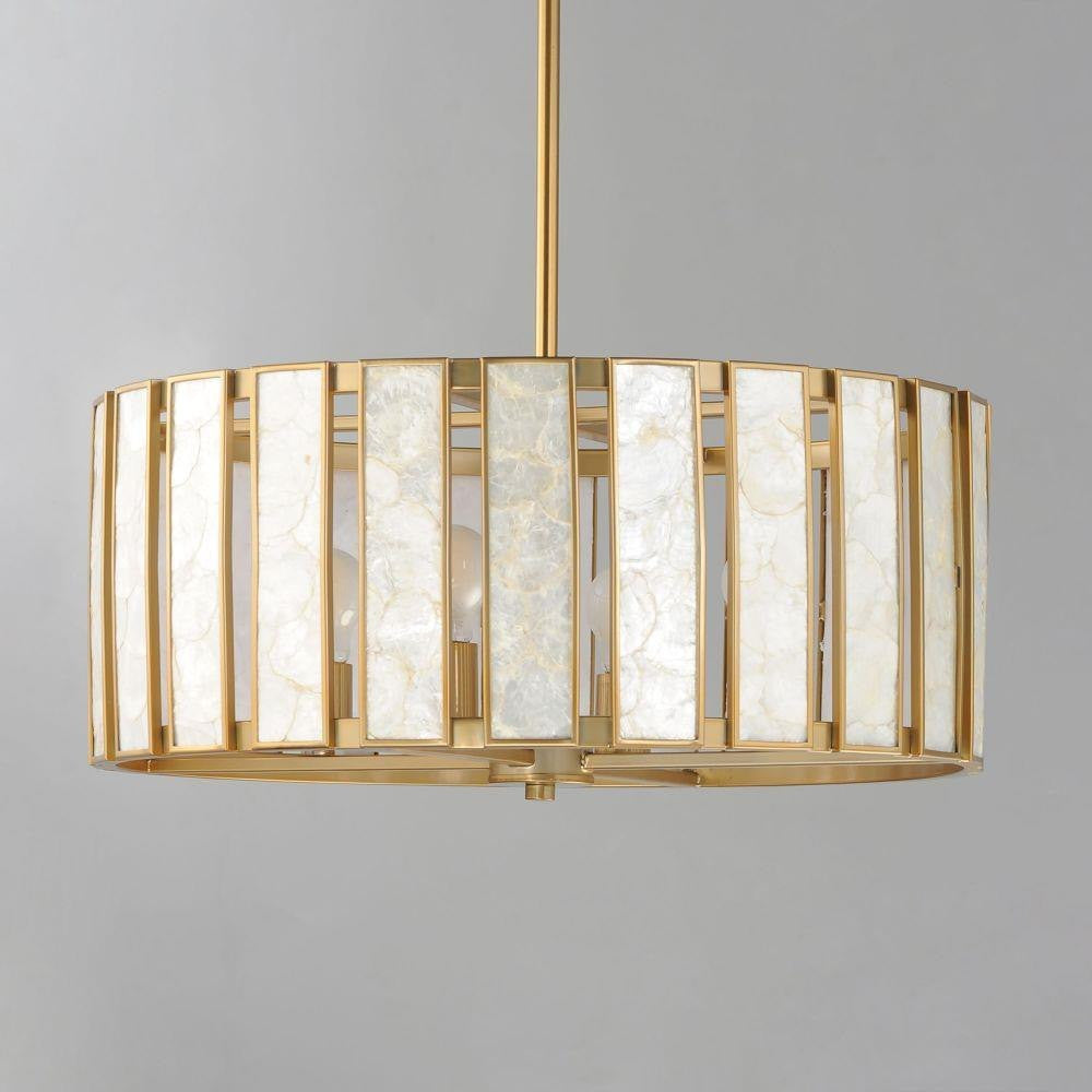 Maxim Lighting 12804CZNAB Miramar Pendant Ceiling Light Close-up Front View