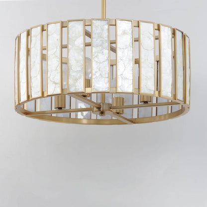 Maxim Lighting 12804CZNAB Miramar Pendant Ceiling Light Angled View from Below