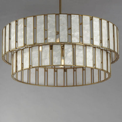 Maxim Lighting 12806CZNAB Miramar Chandelier angled view