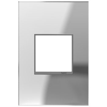 Legrand AWM1G2MR1 Mirror 1-Gang Screwless Wall Plate - Finish: Mirror