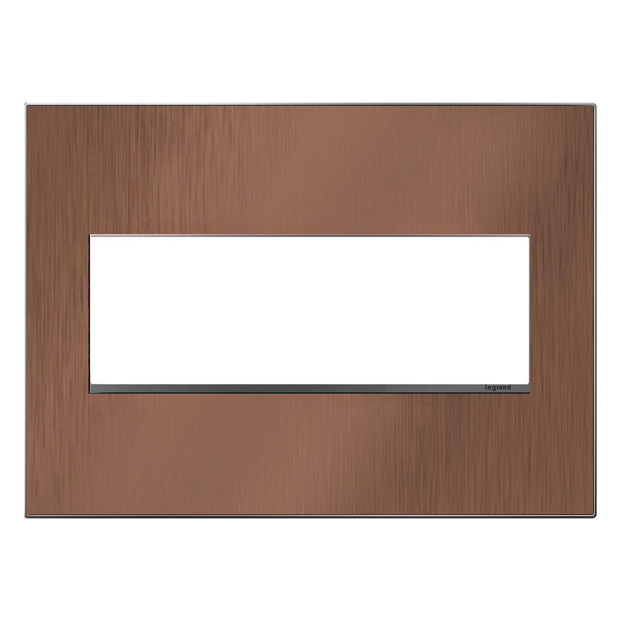 Legrand AWM3GCU4 3-Gang Screwless Wall Plate for Designer Switches and Outlets - Finish: Copper