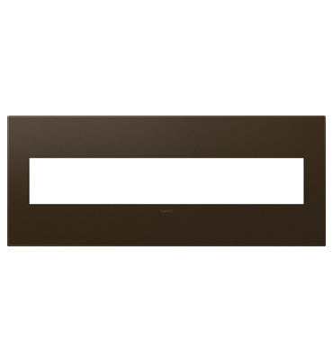 Legrand AWP6GBR1 6-Gang Screwless Wall Plate - Finish: Bronze
