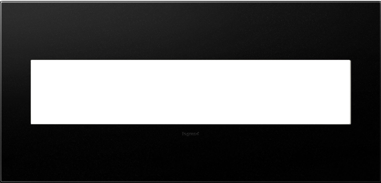 Legrand AWP5GGR1 5-Gang Screwless Decorative Wall Plate with Microban - Finish: Graphite