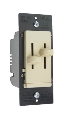 Wattstopper LSDV25IV LS Series Dual Fan Speed/Dimmer Control - Finish: Ivory