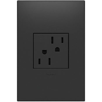 Legrand ARTR202G4 20A Dual Tamper-Resistant Outlet - Finish: Graphite
