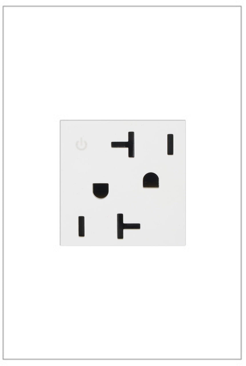 Legrand ARCD202W10 20A Tamper-Resistant Dual Controlled Outlet - Finish: White