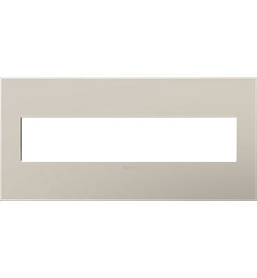 Legrand AWP5GGG1 5-Gang Screwless Decorative Wall Plate - Finish: Greige