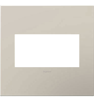 Legrand AWP2GGG4 2-Gang Screwless Decorative Wall Plate - Finish: Greige