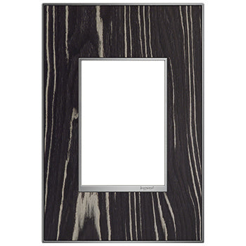Legrand AWM1G3MA4 1-Gang Plus Screwless Wall Plate for Designer Switches and Outlets - Finish: Macassar