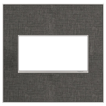 Legrand AWM2GSL4 2-Gang Screwless Wall Plate - Finish: Slate Linen