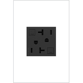Legrand AGFTR2202G4 20A Tamper-Resistant Self-Test GFCI Duplex Receptacle - Finish: Graphite