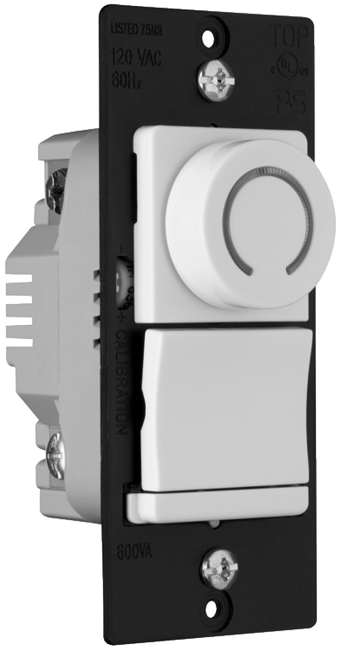Wattstopper DRSC53PWV Decorator Rotary DR Series Fan Speed Control - Finish: White