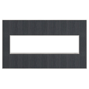 Legrand AWM4GRG4 4-Gang Screwless Wall Plate - Finish: Rustic Grey