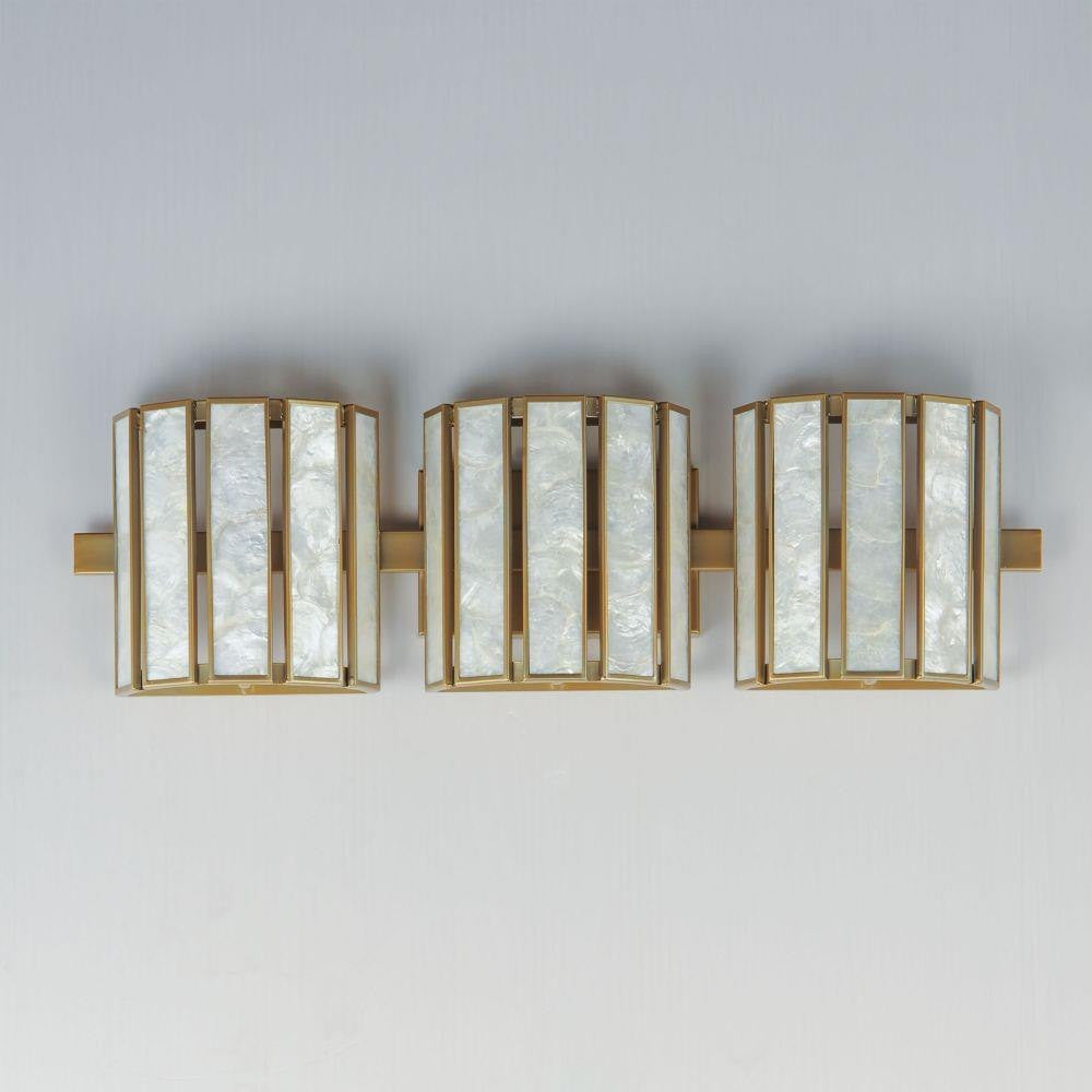 Maxim Lighting 12813CZNAB Miramar Wall Sconce Top View Natural Aged Brass