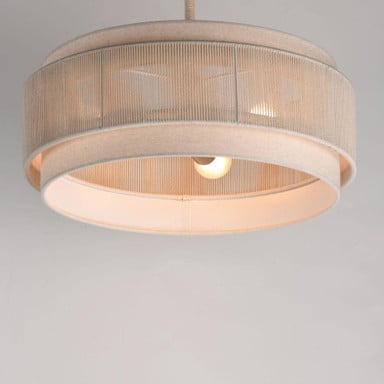 Maxim Lighting 12813OFNAB Seacliff Pendant Bottom View Lit
