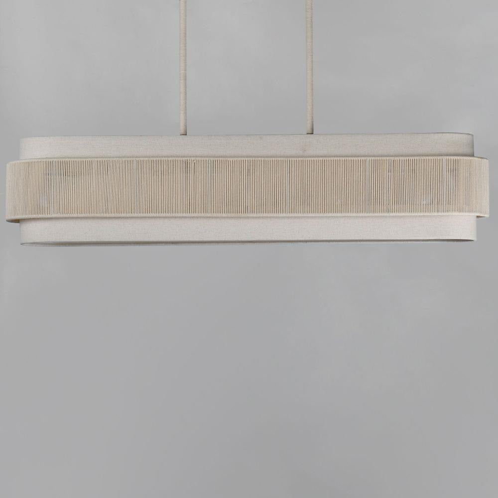 Maxim Lighting 12815OFNAB Seacliff linear pendant side view