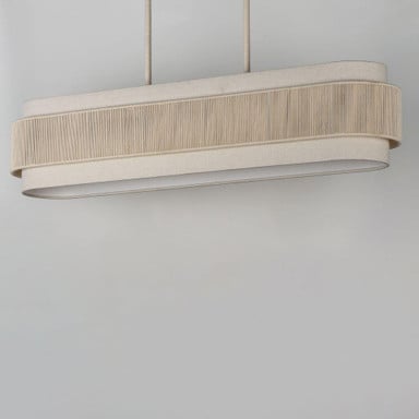 Maxim Lighting 12815OFNAB Seacliff linear pendant angled view