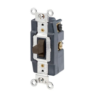 Leviton 1282 Toggle Switch, 15 Amp, 120/277 Volt, Bronze