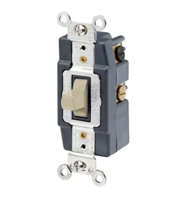 Leviton 1288-I Toggle Switch, 30 Amp, 120/277 Volt, lvory