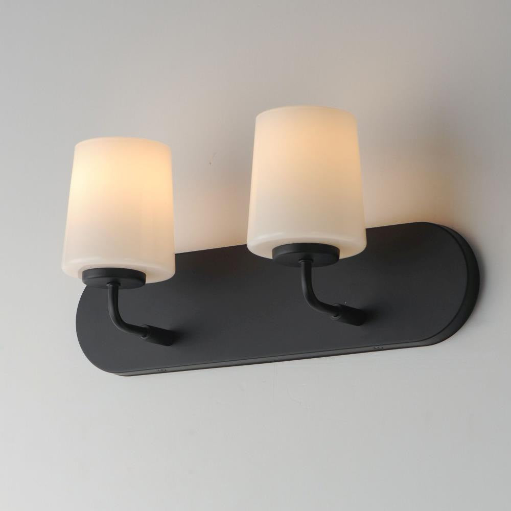Maxim Lighting 12892WTNAB Durham 2 Light 18 Inch Natural Aged Brass Bath Vanity Wall Light Lifestyle