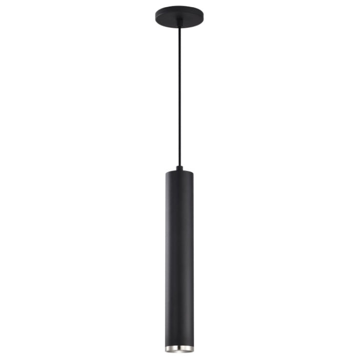 Nuvo 62-819 Century LED Pendant, Wattage 12W, Color Temperature 3000K,  Matte Black / Brushed Nickel, Voltage 120V